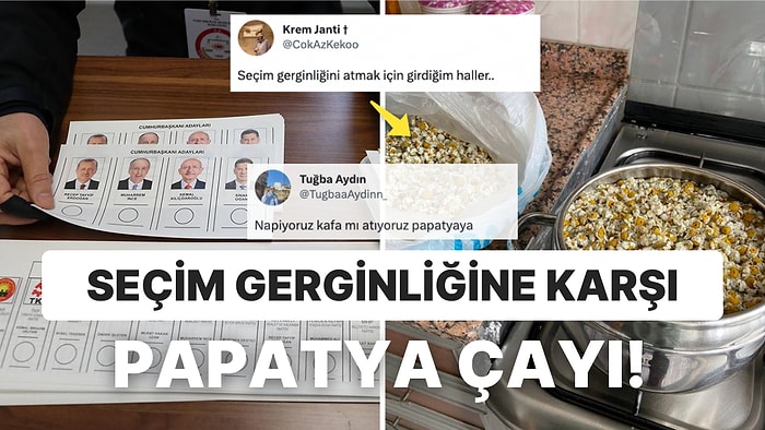 Seçim Gerginliğini Alması İçin Bir Tencere Papatya Çayı Demleyen Kullanıcıya Gelen Birbirinden Komik Yorumlar!