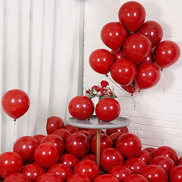 2. Lateks Kırmızı Balonlar