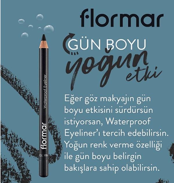 2. Flormar Göz Kalemi - Waterproof Eyeliner 101 Black