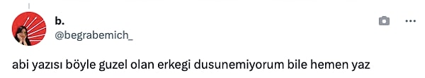 Hikayeyi duyan bazı kullanıcılar "Hemen yaz" diye kadını destekledi.