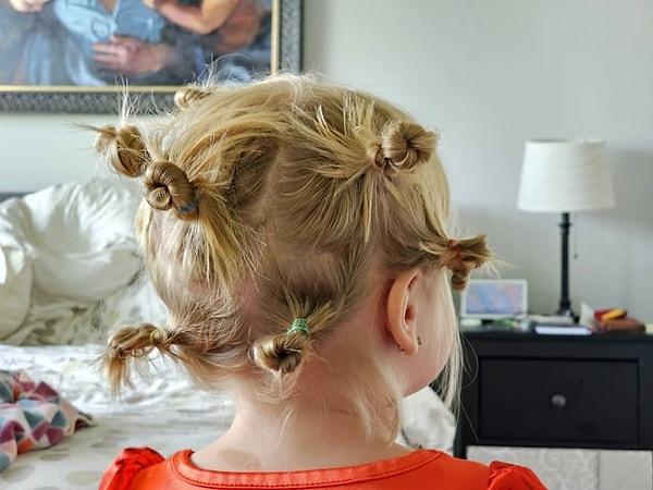 3. "Kızıma saçını nasıl yapayım dedim ve bana bunu tarif etti... Kendisi beğendiği için sorun yok!"