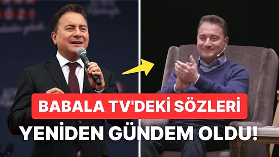 Anayasa Değişikliği Hakkında Açıklama Yapan Ali Babacan'ın Babala TV'deki Sözleri Yeniden Gündemde!