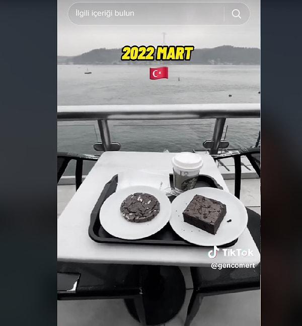 Türkiye'de 2022 Mart'ta Bebek Starbucks'ta bir browni, bir cookie ve bir kahve aldıklarında 57,50 TL ödemişlerdi. (3,59 euro)