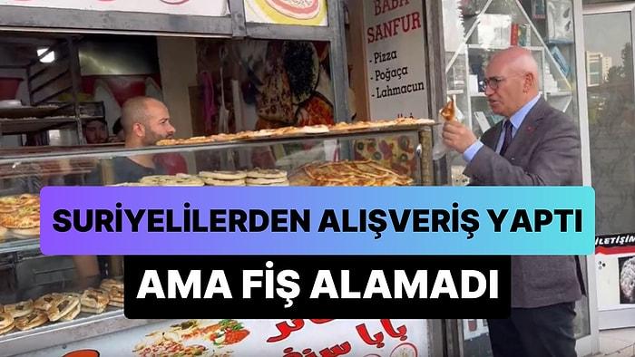 CHP Vekili Mahmut Tanal, Suriyelilerin İşlettiği Dükkandan Alışveriş Yaptı Ama Fiş Alamadı