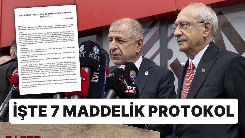 Kılıçdaroğlu’yla Özdağ Arasındaki Protokol de Ortaya Çıktı