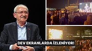 Babala TV'nin Mevzular Açık Mikrofon Kılıçdaroğlu Bölümü Bazı Yerlerde Meydana Kurulan Dev Ekrandan İzleniyor!