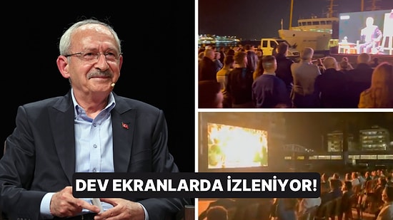 Babala TV'nin Mevzular Açık Mikrofon Kılıçdaroğlu Bölümü Bazı Yerlerde Meydana Kurulan Dev Ekrandan İzleniyor!