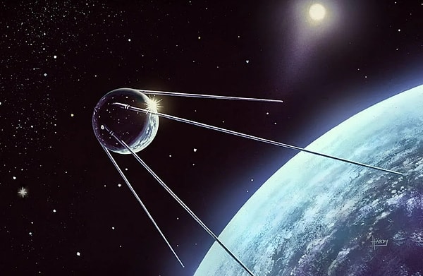 1. В каком году на орбиту запустили первый спутник?