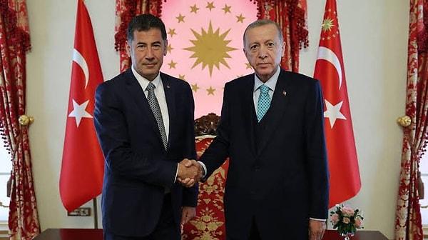 Ahmet Hakan ve Hande Fırat'ın sorularını yanıtlayan Erdoğan o anlarda, "Sinan Bey bazı programlara çıkacak, Antalya'da bazı ziyaretler de yapacak.   Şu anda adeta Cumhur İttifakı'nın bir elemanı gibi çalışmalara başlamış durumda" dedi.