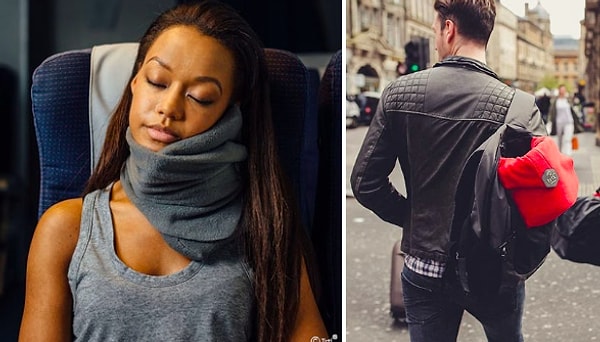 2. Удобная подушка для шеи (которая может еще и заменить шарф).