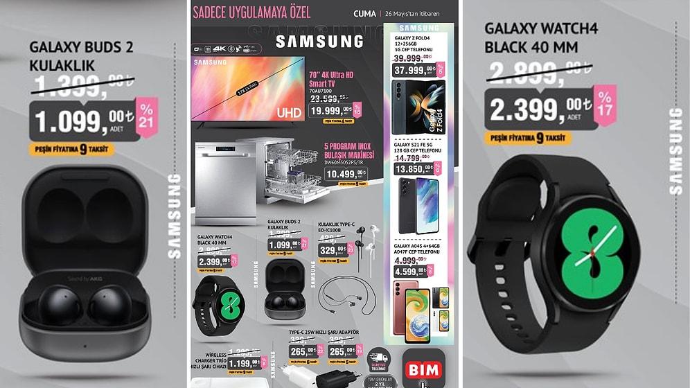 Samsung Ürünleri BİM'de! Uygulamaya Özel BİM Aktüel Ürünler Kataloğu