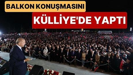 Cumhurbaşkanı Erdoğan, Balkon Konuşmasını Külliye'de Düzenledi: "Kimseye Kırgın Küskün Değiliz"