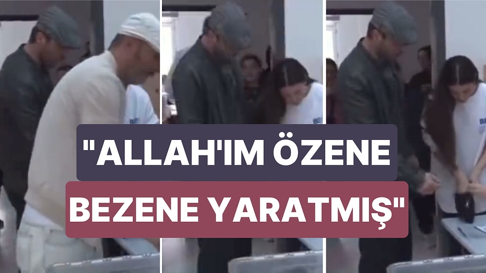 Kıvanç Tatlıtuğ Oy Kullanırken Sırada Bekleyen Bir Kadın "Allah'ım Özene Bezene Yaratmış" Dedi
