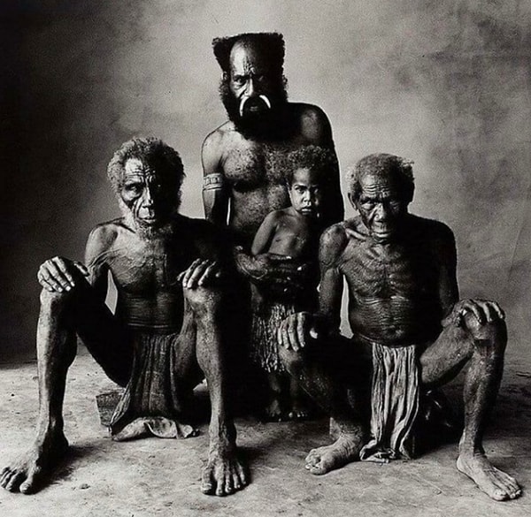 27. Отец, сын, дед и прадед. Новая Гвинея, 1970