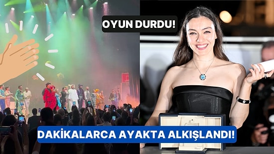 Alice Müzikali'nde Oyun Durdu Cannes'da 'En İyi Kadın Oyuncu' Ödülü Alan Merve Dizdar Dakikalarca Alkışlandı!