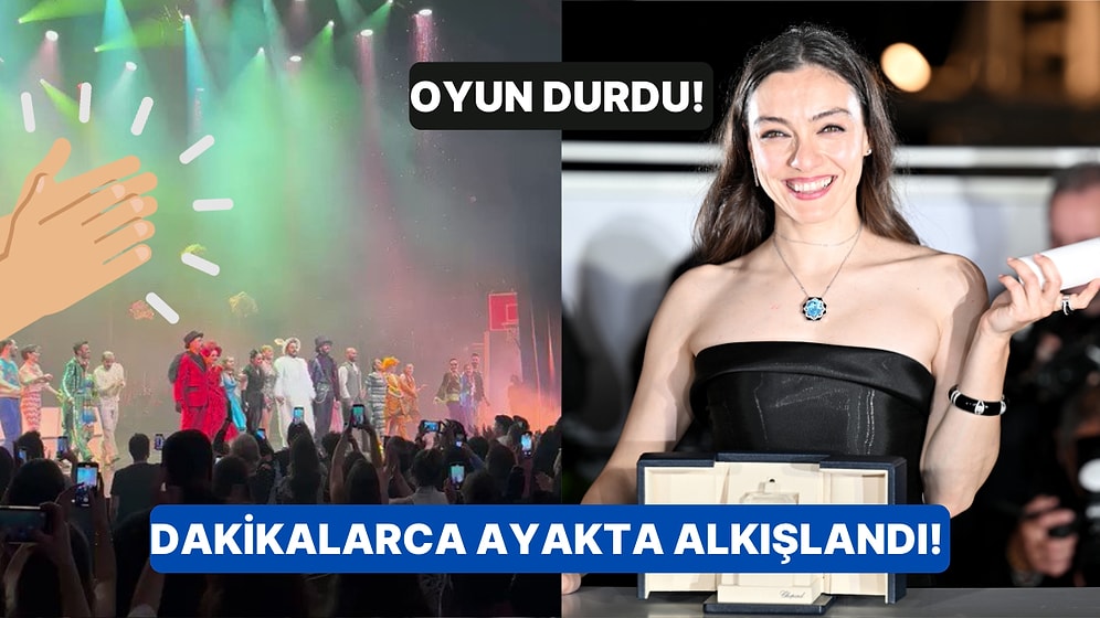 Alice Müzikali'nde Oyun Durdu Cannes'da 'En İyi Kadın Oyuncu' Ödülü Alan Merve Dizdar Dakikalarca Alkışlandı!