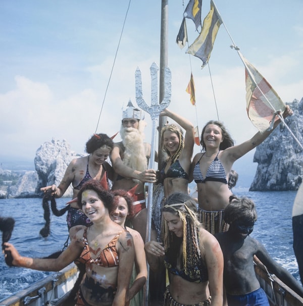 Всесоюзный пионерский лагерь «Артек» имени В. И. Ленина. На празднике Нептуна, 1979