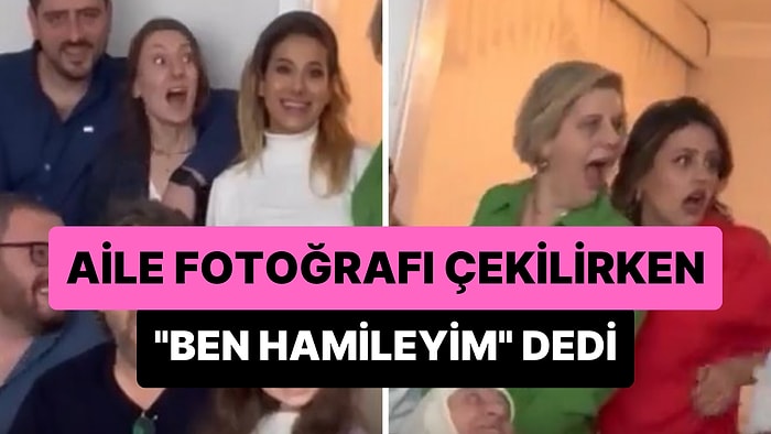 Aile Fotoğrafı Çekilirken Hamile Olduğunu Söyleyen Kadın ve O Habere İnsanların Verdikleri Muhteşem Tepkiler