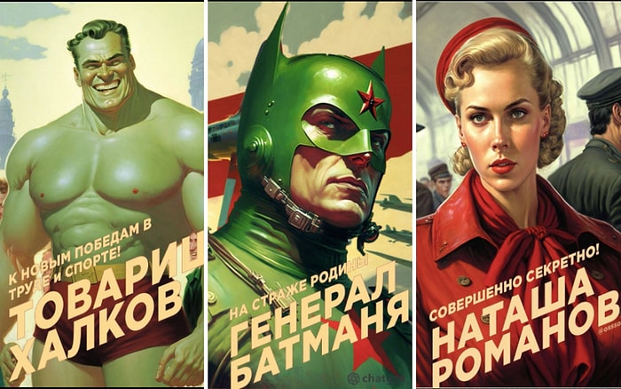 Нейросеть MidJourney показала, как выглядели бы супергерои Marvel в Советском Союзе