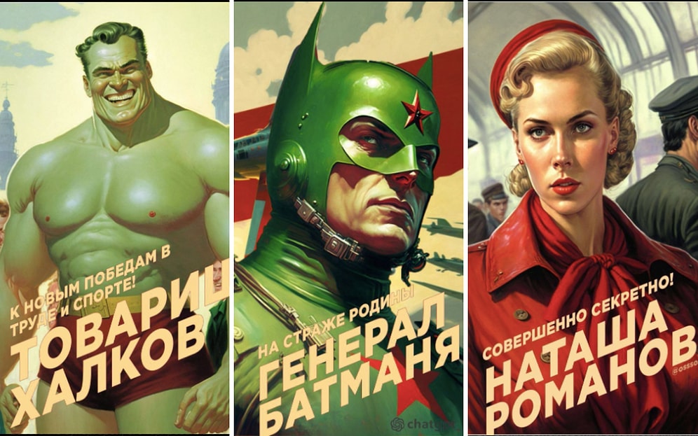 Нейросеть MidJourney показала, как выглядели бы супергерои Marvel в Советском Союзе