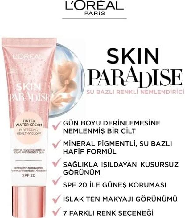 13. L'Oréal Paris Skin Paradise Su Bazlı Güneş Koruyuculu Renkli Nemlendirici