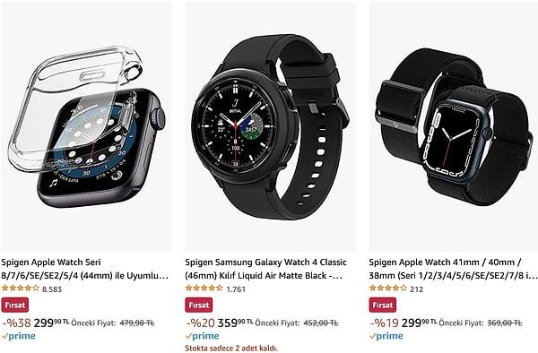 Spigen Apple/Samsung akıllı saat aksesuarları %31 oranına varan indirim fırsatı👇
