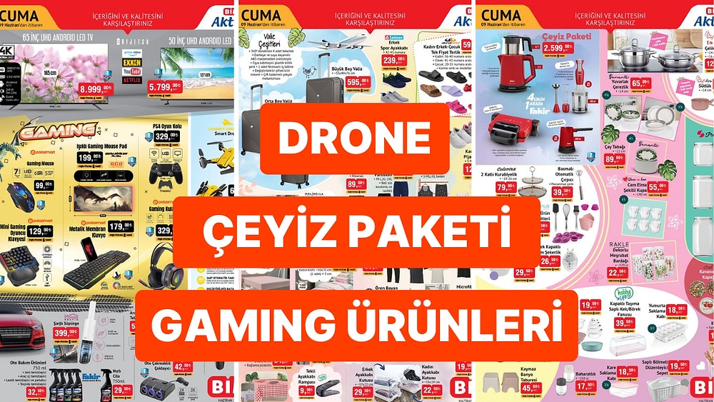 BİM'e 4 Tekerlekli Valiz Seti Geliyor! 6 - 9 Haziran 2023 BİM Aktüel Ürünler İndirim Kataloğu