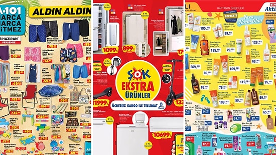 İndirim Günleri Başlıyor! 1 - 9 Haziran Haftasında A101, BİM ve ŞOK Aktüel Ürünler Listesinde Ne Var?