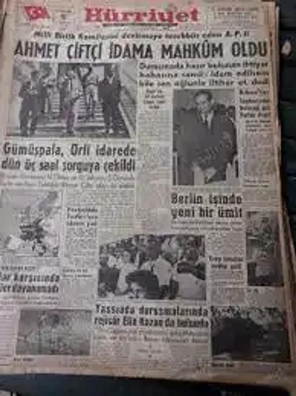Gazete arşivlerinde Ahmet Çiftçi