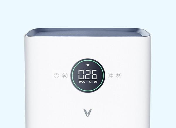 Viomi hava temizleyicinin hava kalite göstergesi, kullanıcının odadaki hava kalitesini kolaylıkla kontrol etmesini sağlıyor.