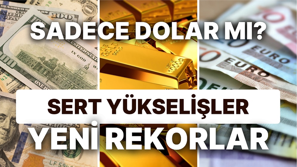 Yetişemiyoruz! Dolar Rekor Kırarken, Euro ve Altın da Onu İzledi: TL'de Değer Kaybı Sürüyor