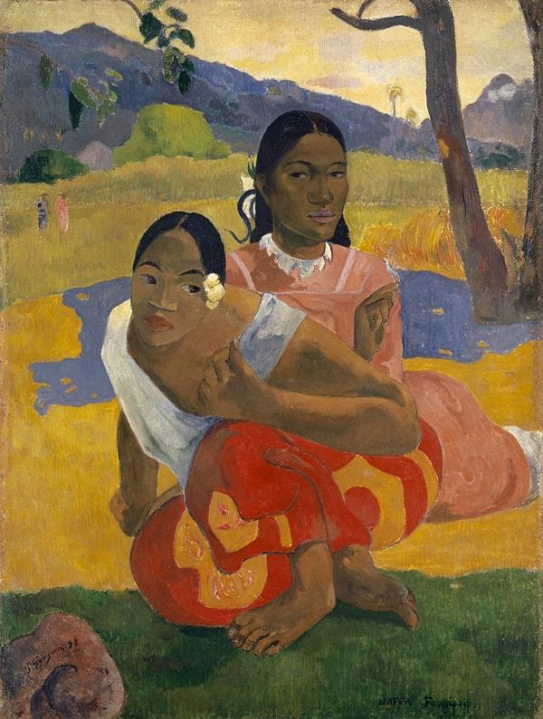 1886'da Bretagne'da bir köye taşınan Gauguin, burada renklerin saf değerlerine ulaştı ve Avrupa'nın modern toplumundan uzaklaşarak sanatın ilkel kaynaklarına dönme kararı aldı.