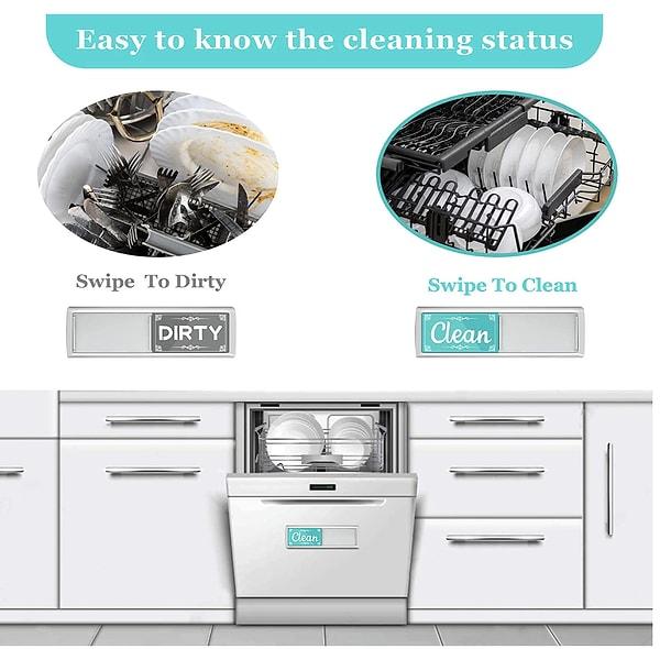 2. Makinedeki bulaşıkların kirli mi temiz mi olduğunu anlamak o kadar da zor değil.
