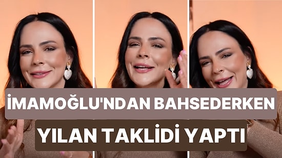 Buket Aydın YouTube Kanalındaki Programında Ekrem İmamoğlu'ndan Bahsederken Yılan Taklidi Yaptı