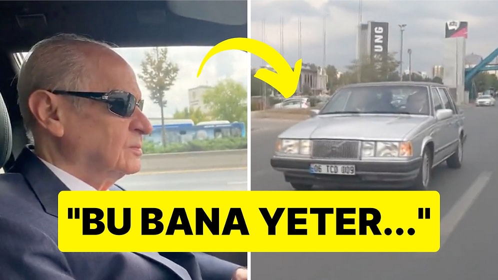 Devlet Bahçeli, Direksiyon Başında Ferdi Tayfur Dinleyerek Konvoysuz Bir Şekilde Ankara'yı Dolaştı