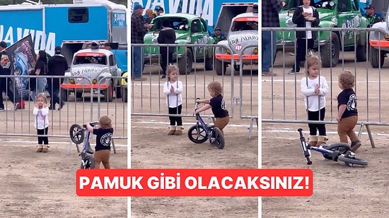 Hızlı ve Bezli Bebeğin Küçük Kızı Etkilemek İçin Bisikletiyle Hava Attığı Anlar Gündem Oldu