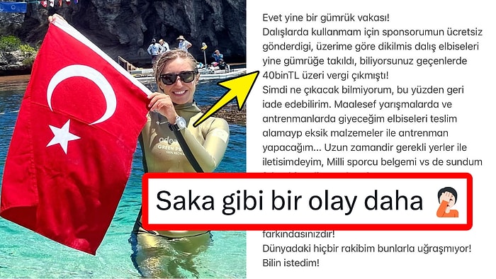 Milli Sporcu Dalış Rekortmeni Şahika Ercümen, Gümrüğe Takılan Ekipmanları İçin Ettiği İsyanla Gündemde