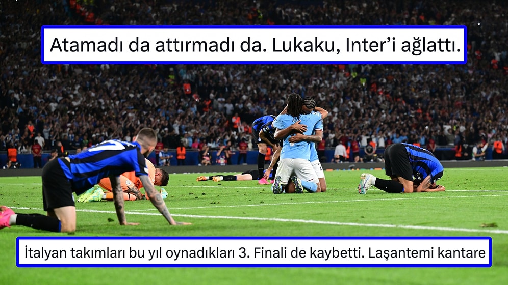 Manchester City'nin Şampiyonlar Ligi Şampiyonu Olduğu Karşılaşmaya Gelen Tepkiler