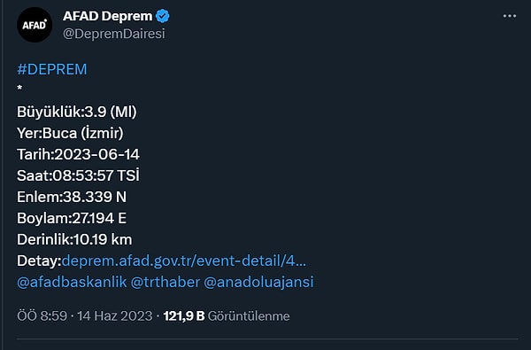 Saat 08.53’te ve yerin yaklaşık 10 kilometre derinliğinde gerçekleşen depremden hemen önce ‘ses’ geldiği de iddia edildi.