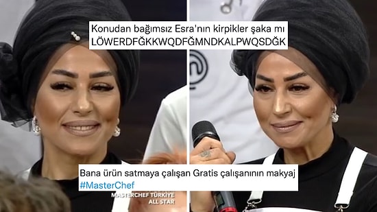 MasterChef All Star Yarışmacısı Esra Tokelli İlk Günden Makyajı ve Kombiniyle Gündem Oldu!