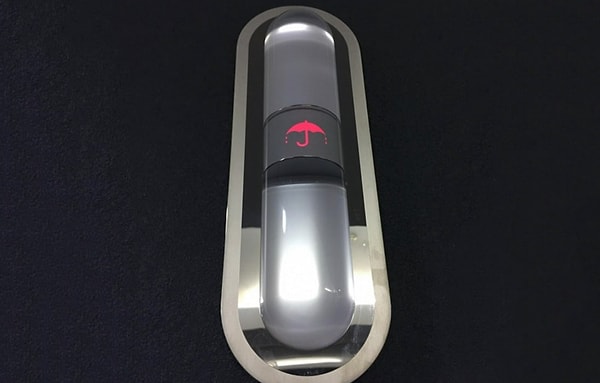 18. Индикатор дождя у лифта