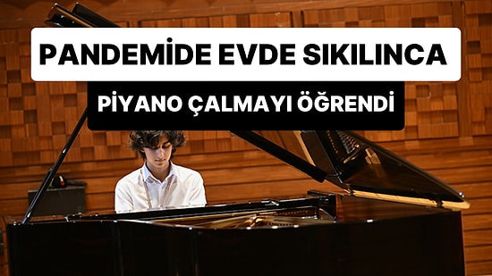 Kovid-19 Pandemisinde Evde Sıkıldığı İçin Piyano Çalmayı Öğrenen Efe Öksüz, İtalya'da Ödül Aldı