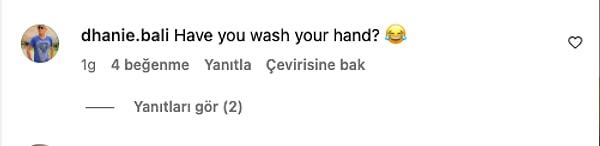 "Ellerini yıkadın mı?"