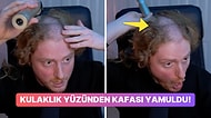Saçlarını Kazıyan Yayıncı Kafasının Şeklinin Değiştiğini Fark Edince Şok Oldu
