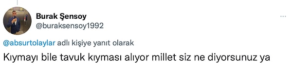 1. Buyrun, sosyal medya kullanıcılarının İngiltere'deki et tüketiminin düşmesi üzerine kahrından öldüğünü (!) yansıtan paylaşımlarına beraber bakalım!🙈