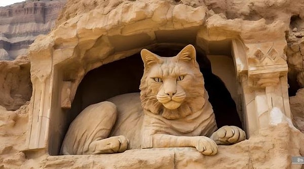 Статуя кошки древних времен