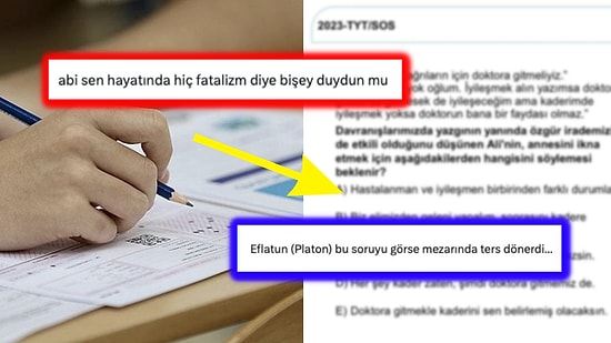 Geçtiğimiz TYT Sınavında Üniversite Adaylarına Sorulan Bir Felsefe Sorusu Tartışma Yarattı