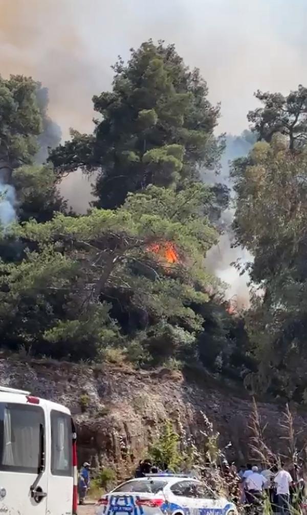 Yangını görenler durumu hemen 112 Acil Çağrı Merkezi'ne bildirdi. İhbarla bölgeye Antalya Orman Bölge Müdürlüğü'ne bağlı söndürme ekipleri, Aksu Belediyesi arazözleri ve polis ekipleri sevk edildi.