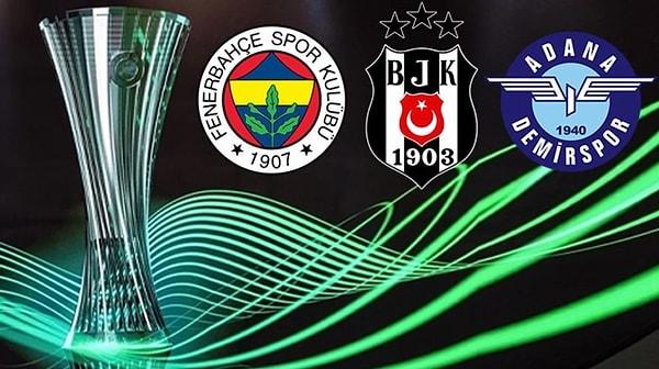 UEFA Konferans Ligi'ndeki temsilcilerimiz Fenerbahçe, Beşiktaş ve Adana Demirspor'un 2. eleme turundaki rakipleri belli oldu.
