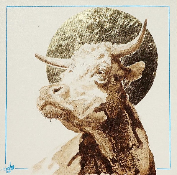 Хартль начинает собирать «краску», как причудливый дояр.